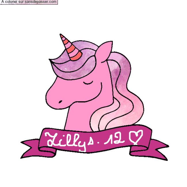 Licorne endormie par Lillys.12