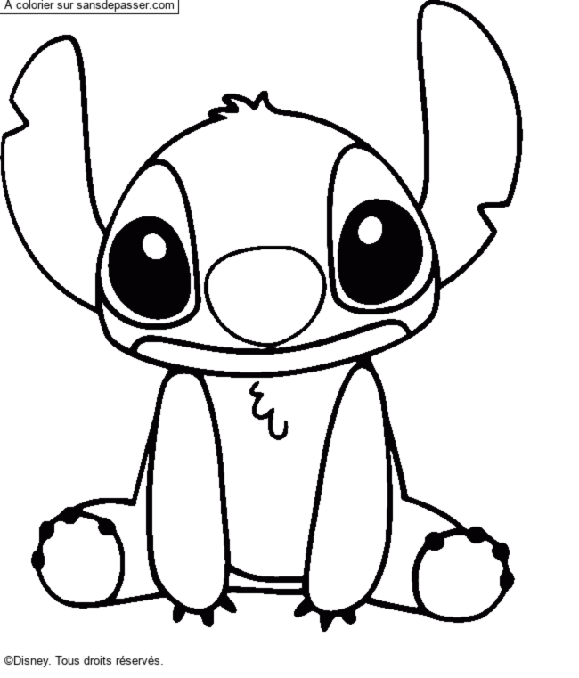 Coloriage Stitch