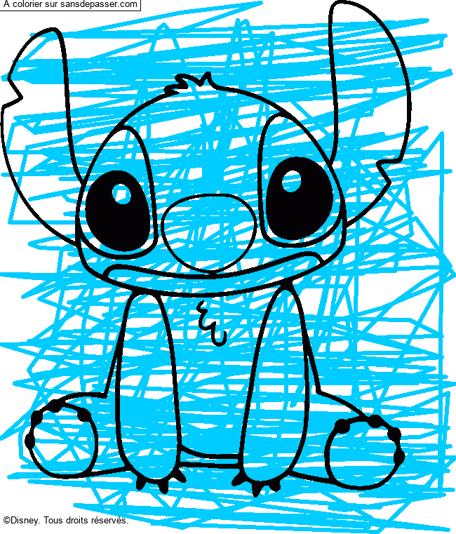 Coloriage Stitch