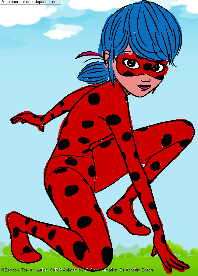 Coloriage Ladybug part en mission !