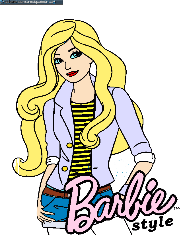 Coloriage Barbie Style par un invité