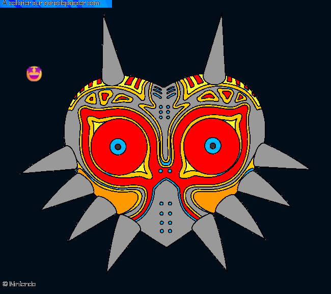 Coloriage Coloriage Zelda Majora's Mask par un invité