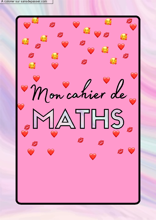 Page de Garde Cahier de Mathématiques par un invité