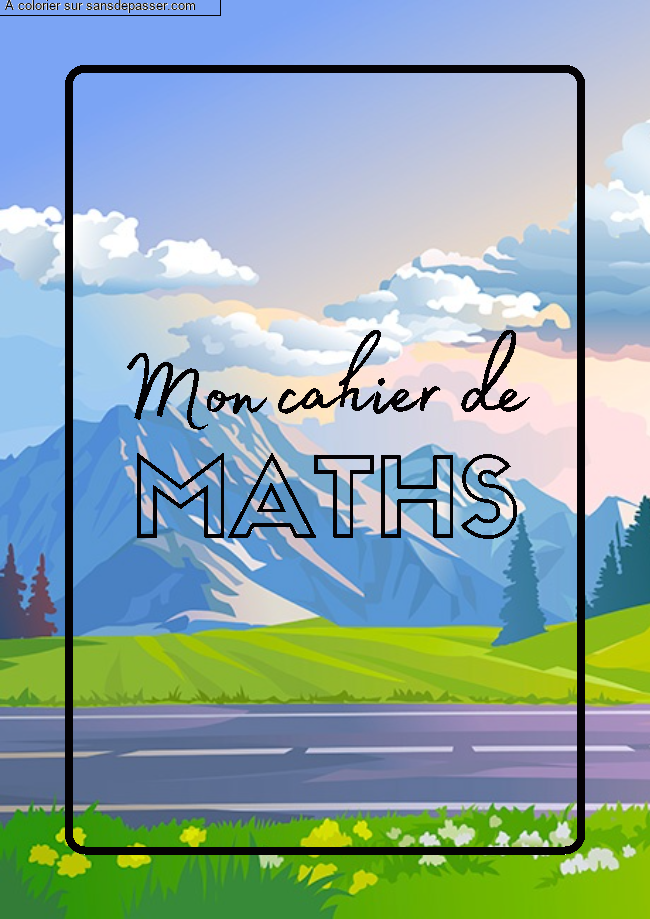 Page de Garde Cahier de Mathématiques par un invité