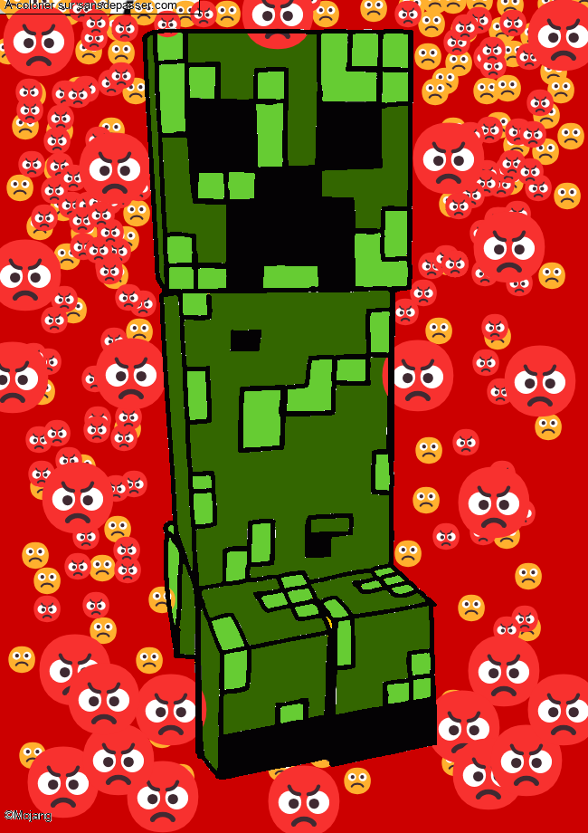 Coloriage Coloriage Creeper Minecraft